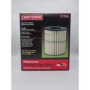 Craftsman Vac Filter Vacuum 917804 Fits 16 & 32 Gallon 17804 NEW / OPEN BOX